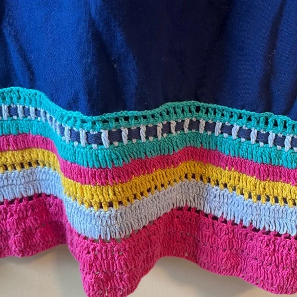 Akemi Kin Anthropologie crochet trim swing dress size xs - Picture 4 of 7